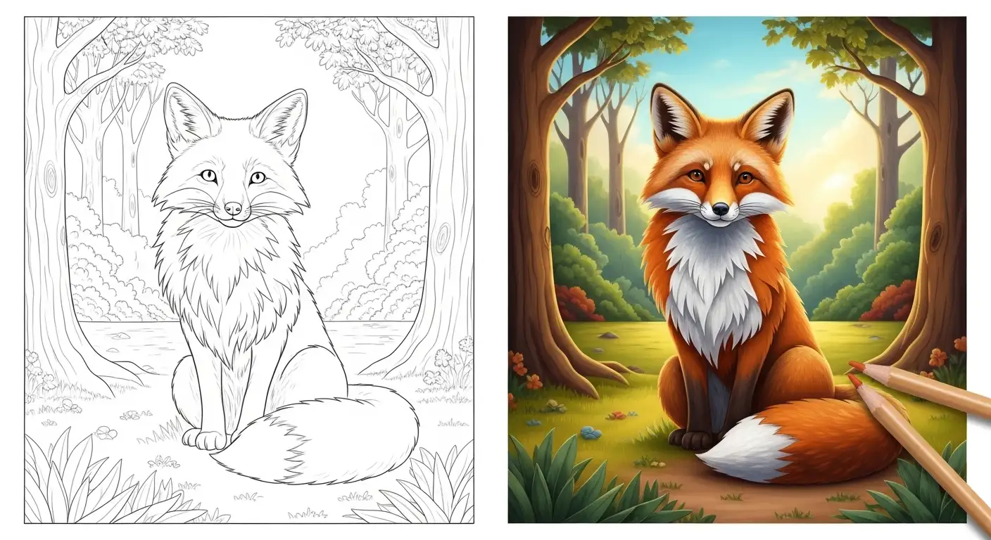 Ausmalbild Fuchs Featured Image