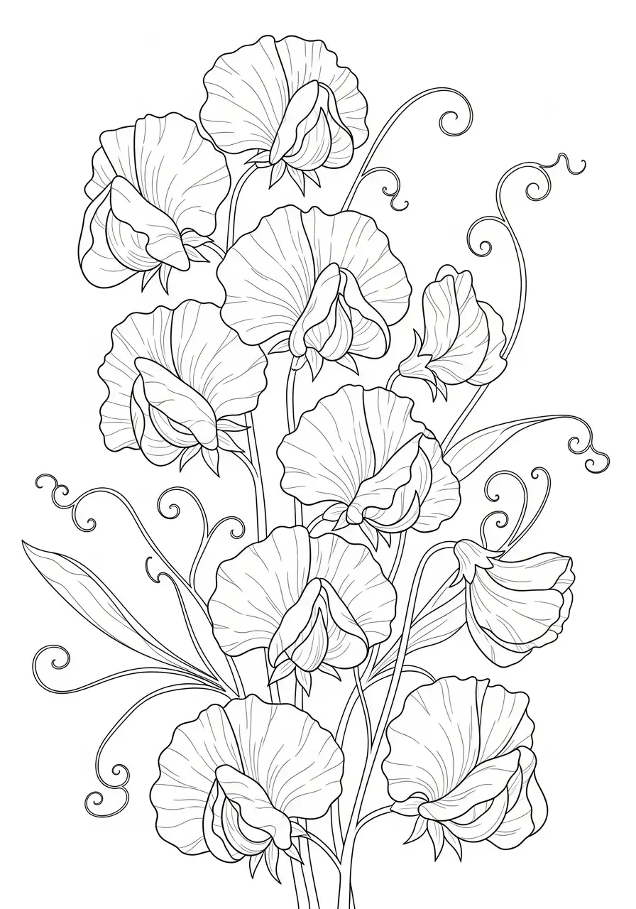 Filigrane Wicken mit zarten Ranken