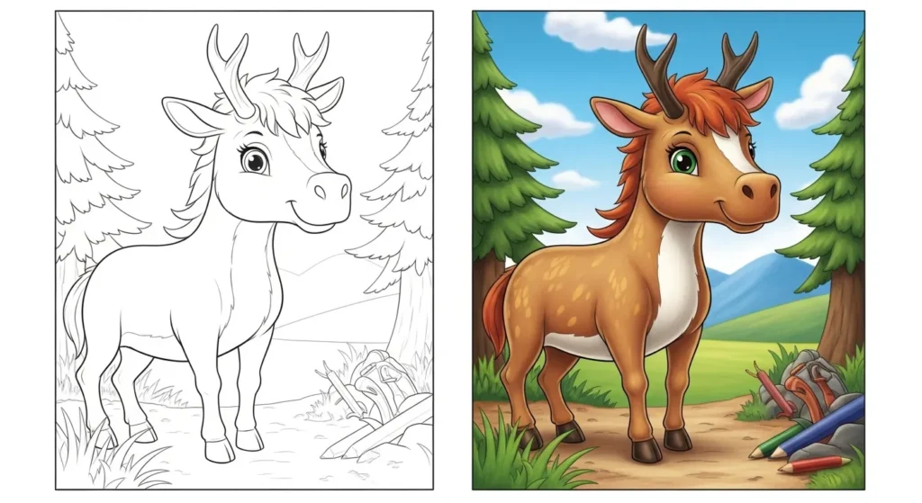 Ausmalbilder Einhorn Ausmalbild