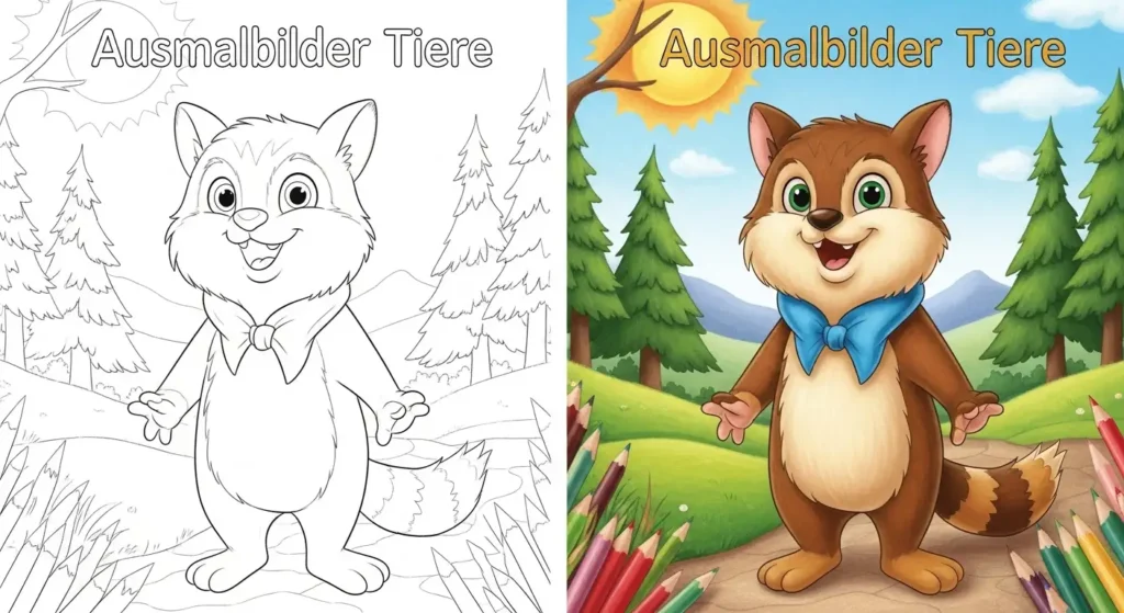 Ausmalbilder Tiere Ausmalbild