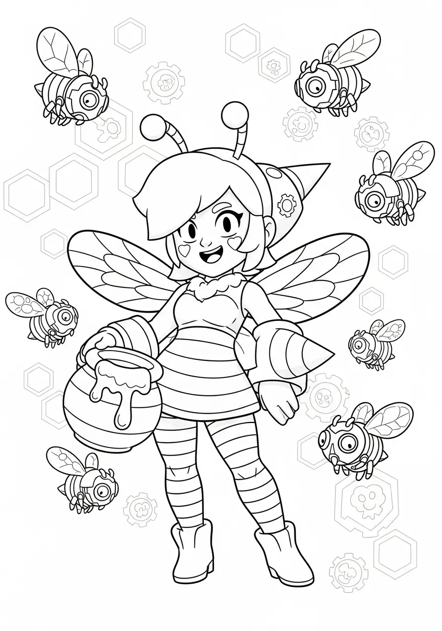 Bea im Bienenkostüm