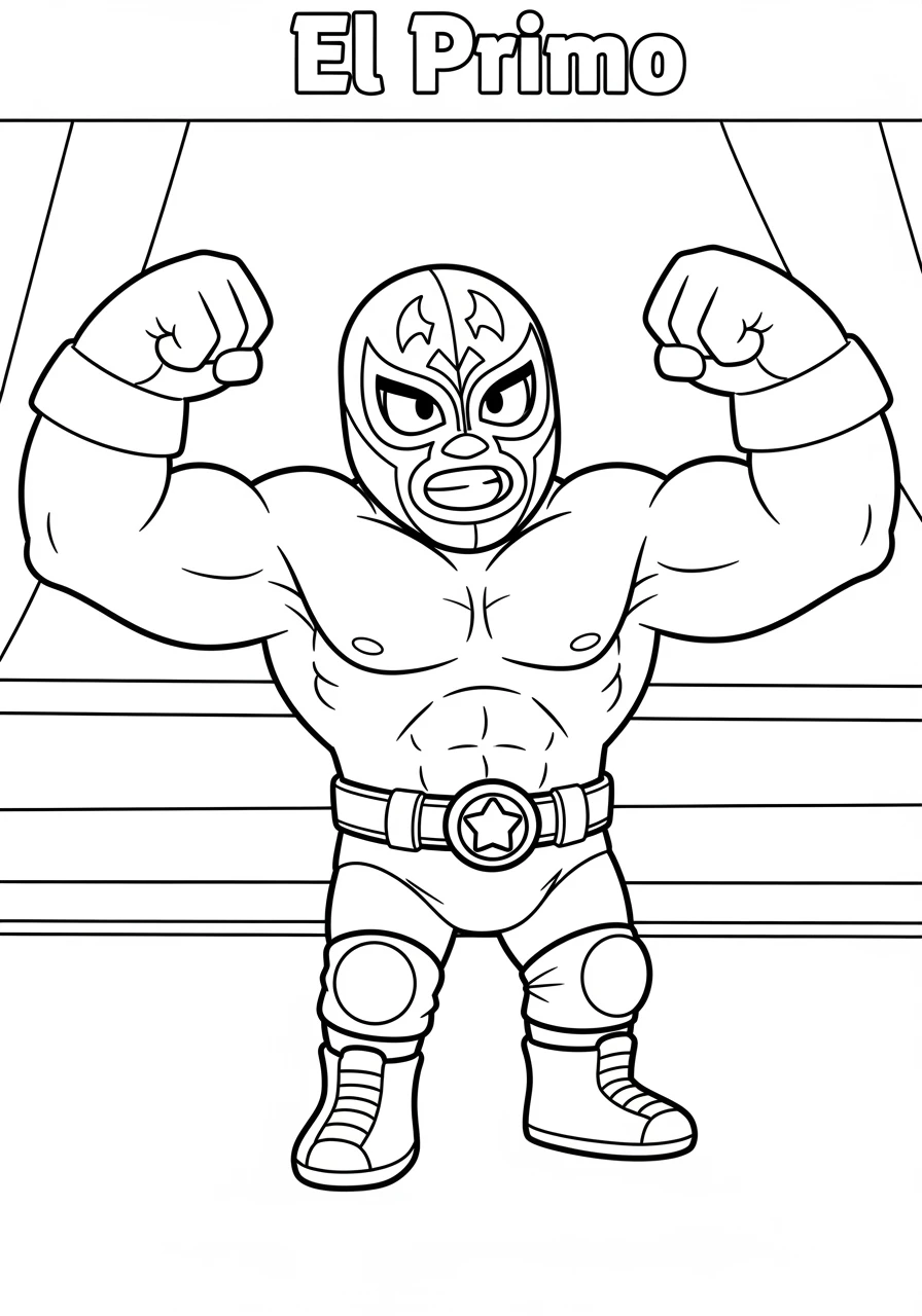 El Primo spannt Muskeln an