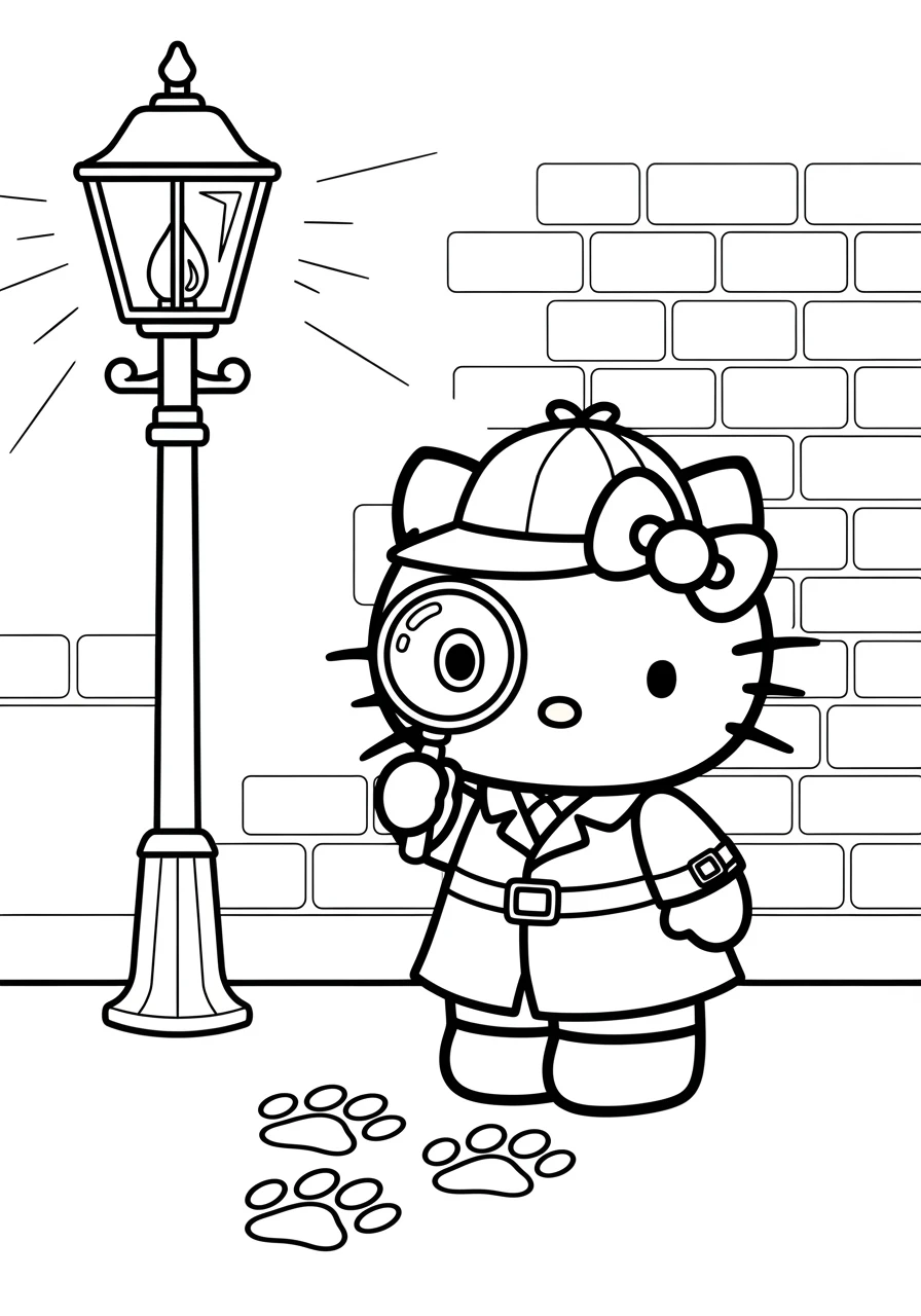 Hello Kitty als Detektivin