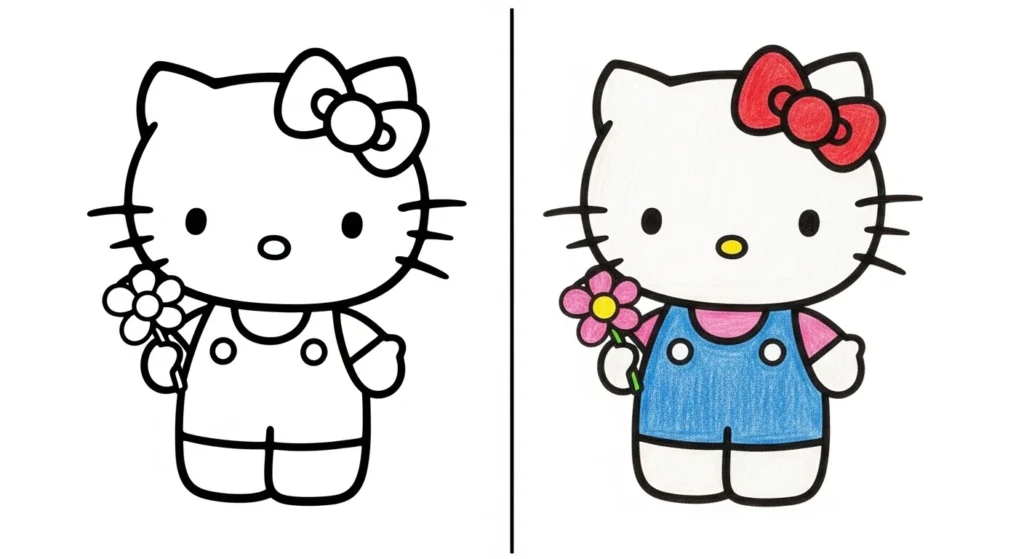 Hello Kitty Ausmalbilder Ausmalbild