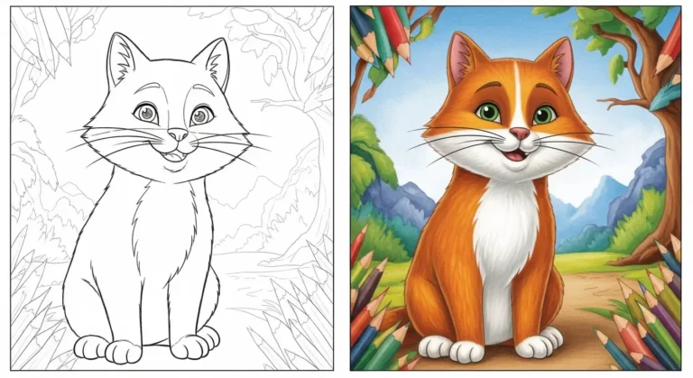 Katze Ausmalbilder Ausmalbild