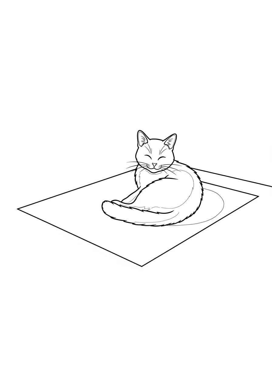 Katze im hellen Sonnenlicht