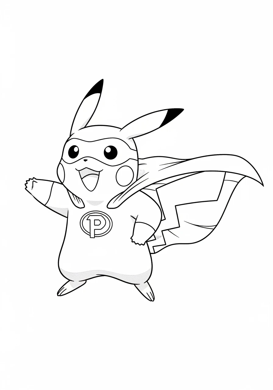 Pikachu als mutiger Superheld