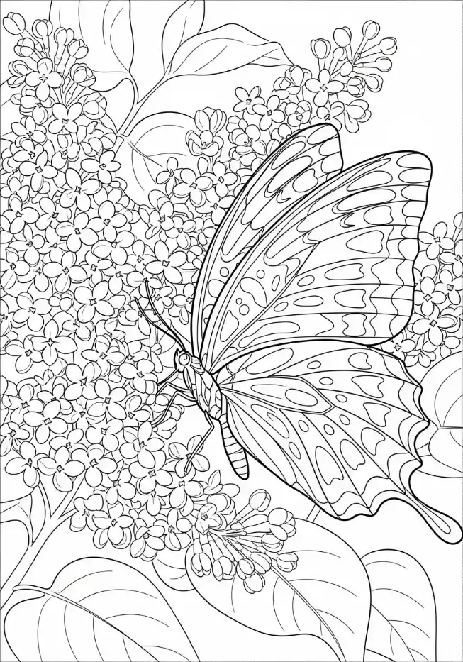 Schmetterling im Flieder
