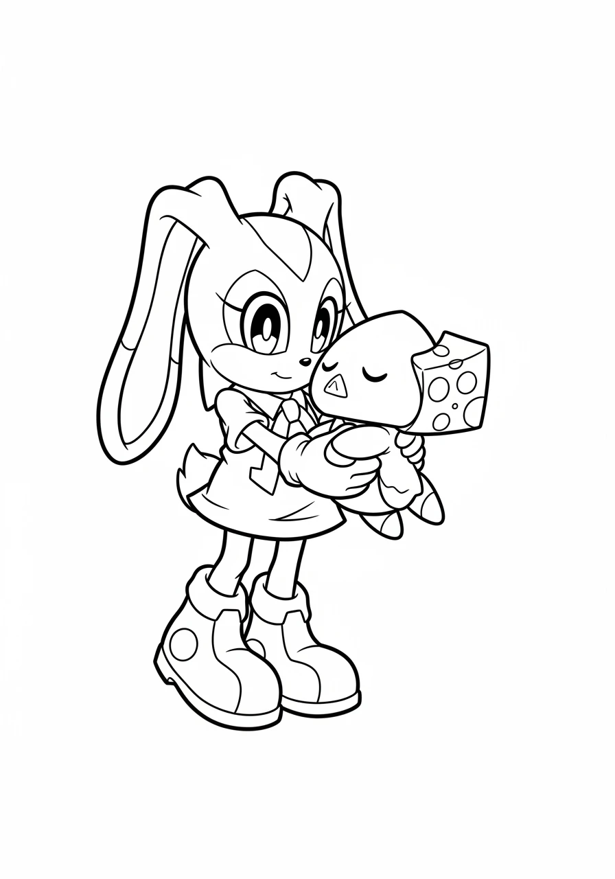 Cream umarmt sanft ihren Chao