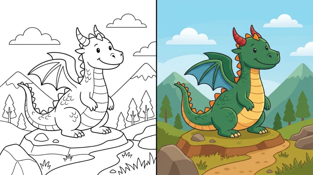 Drache Ausmalbild Ausmalbild