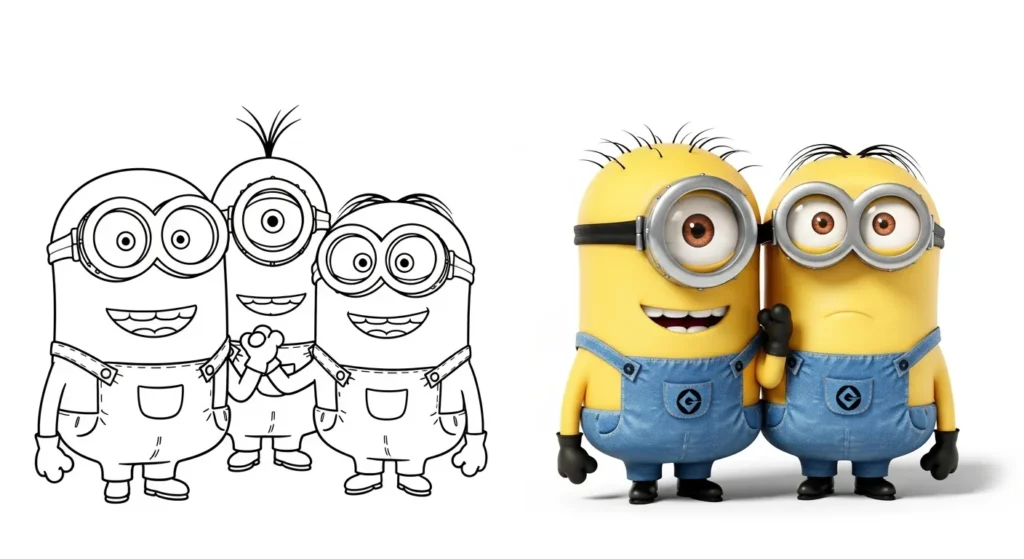 ausmalbilder minions Ausmalbild