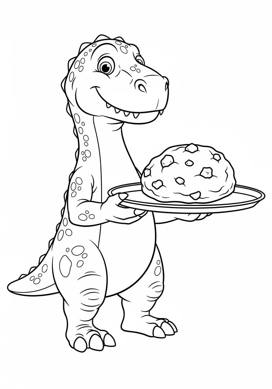 Allosaurus präsentiert einen Urzeit-Keks