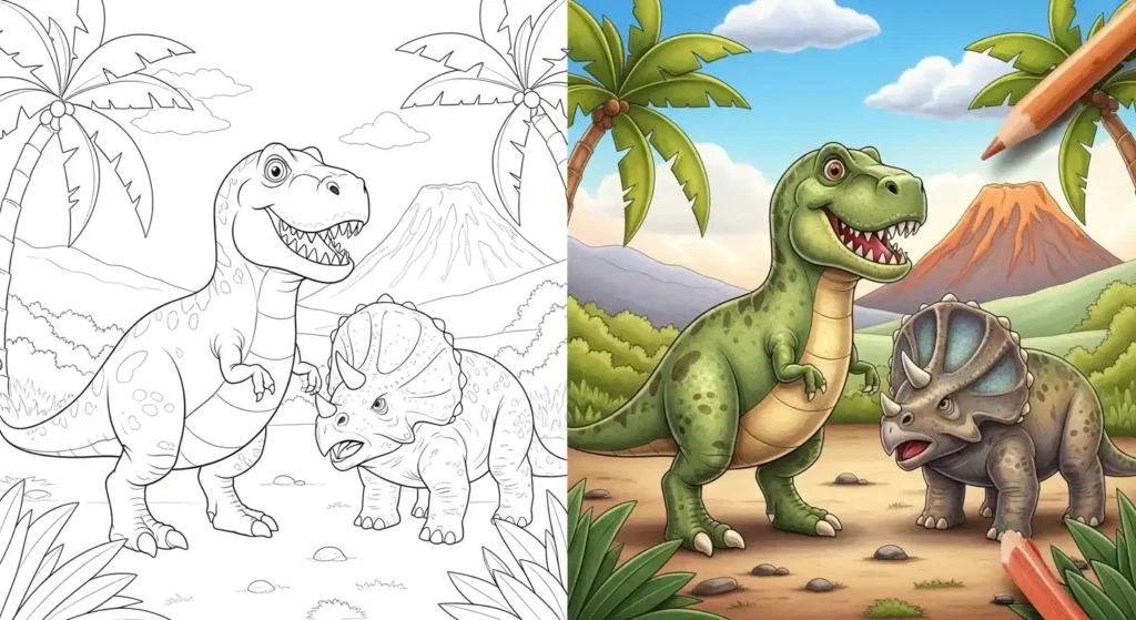 Dino Ausmalbilder Ausmalbild