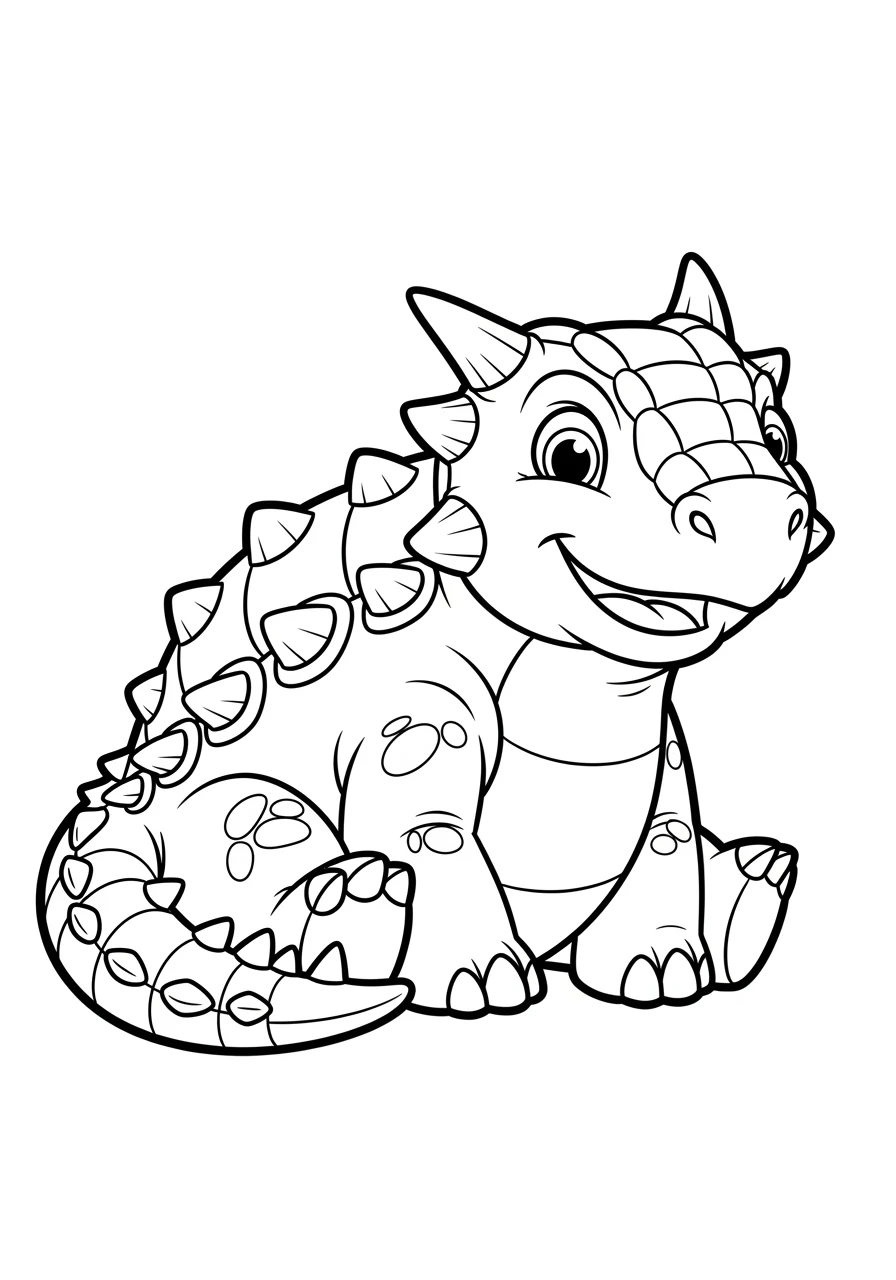 Lächelnder Ankylosaurus