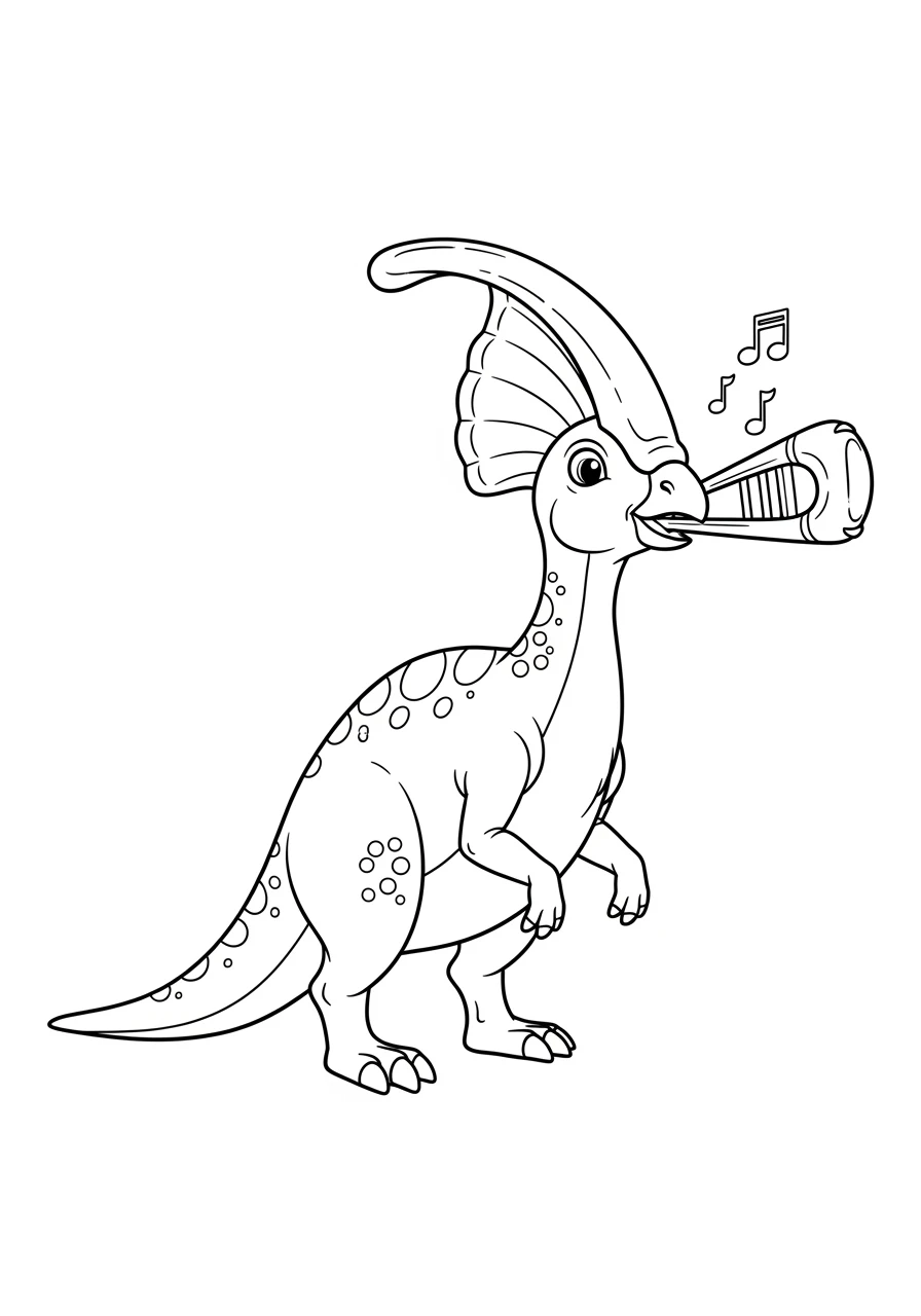 Parasaurolophus macht Musik