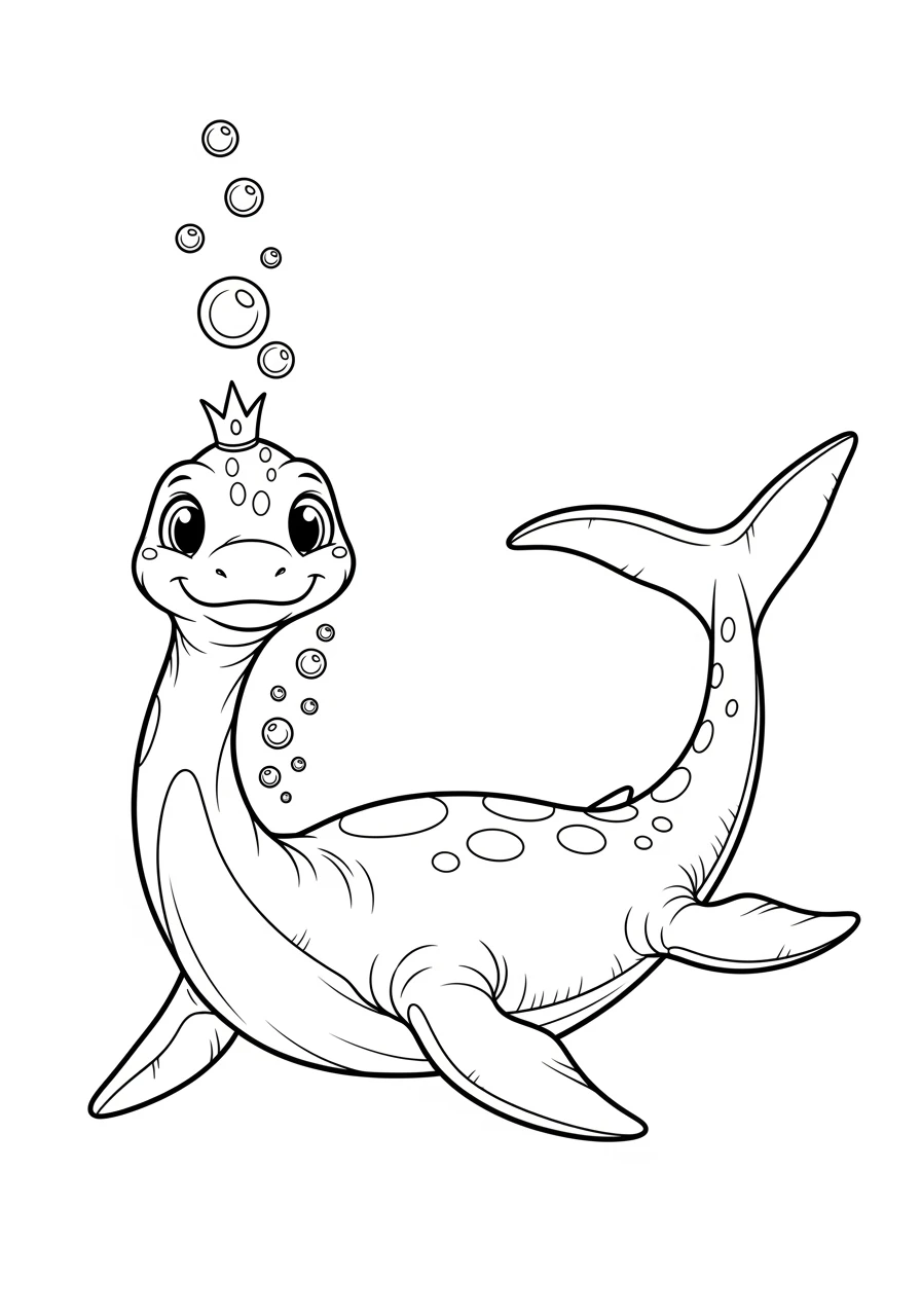 Plesiosaurus mit kleiner Krone