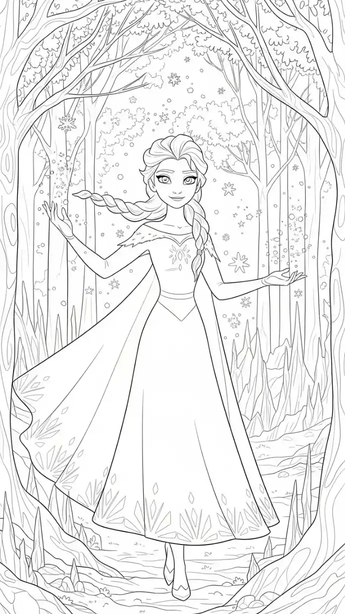 Elsa im verzauberten Wald