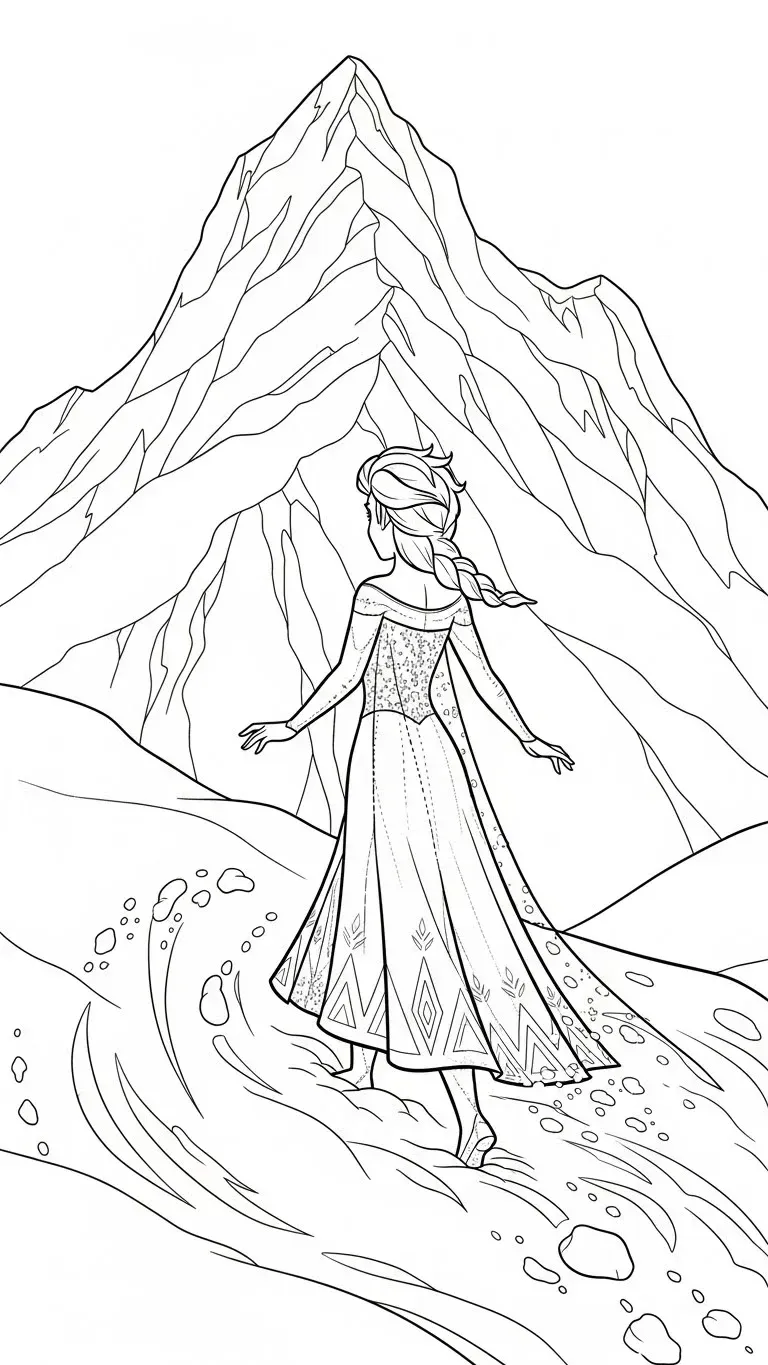 Elsa vor dem Eisberg