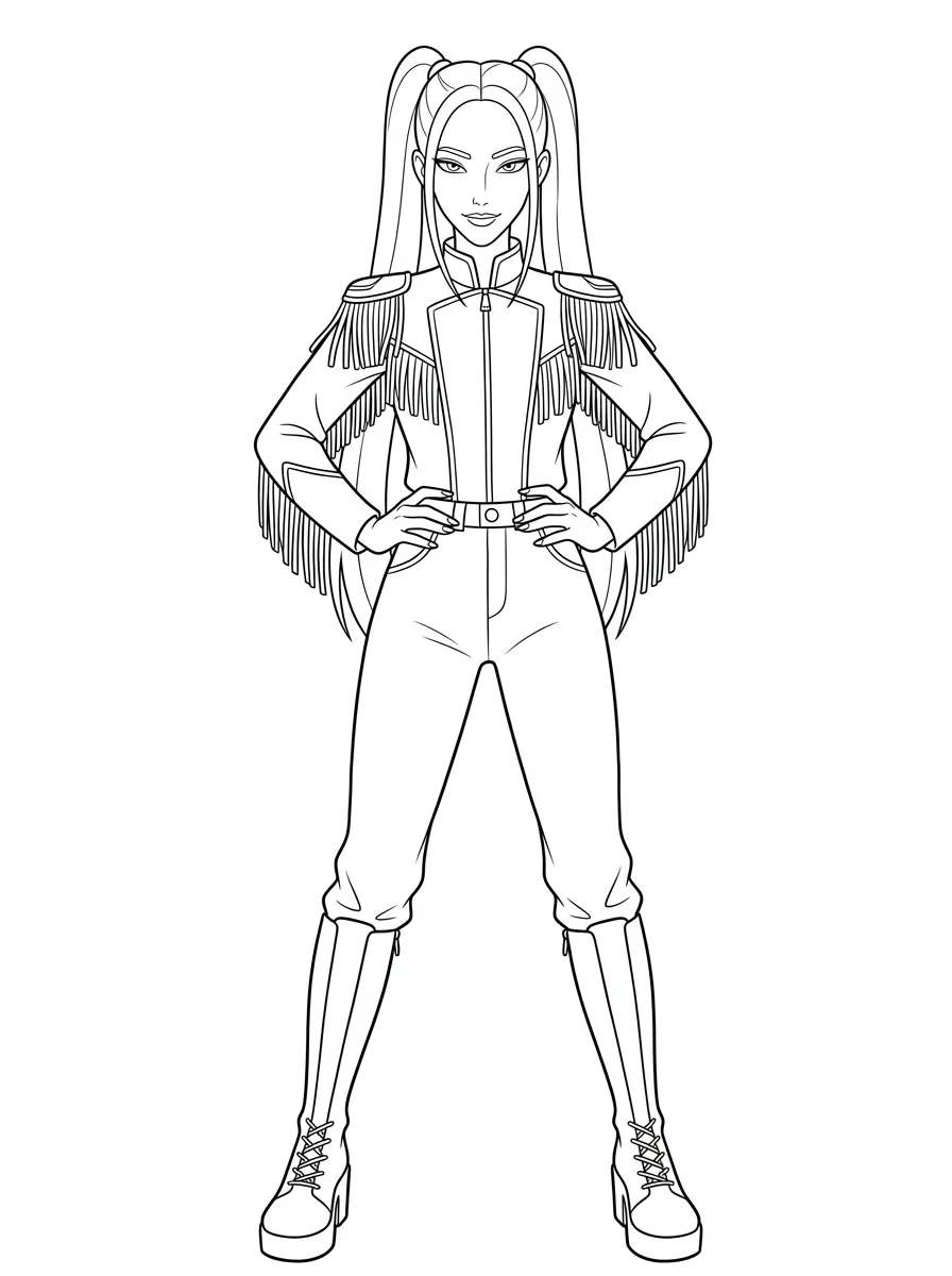 Kpop Demon Hunter in Pose