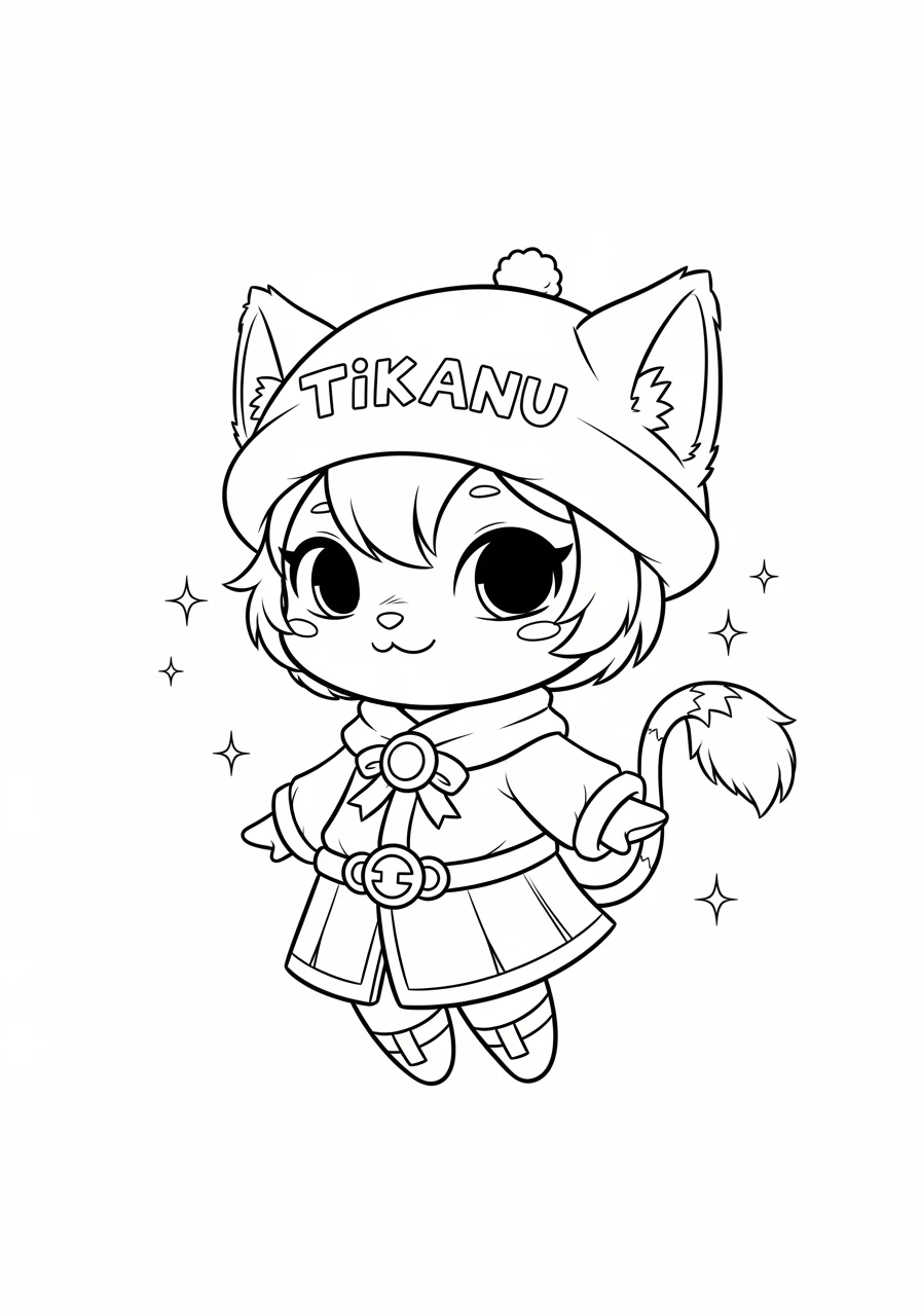 Chibi Tikki mit feinem Glitzer