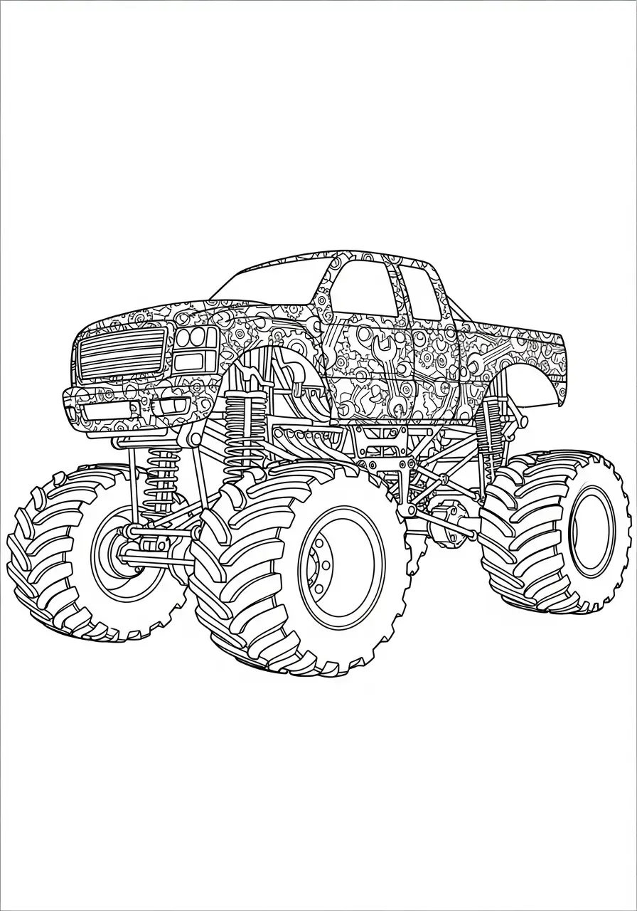 Monstertruck mit mechanischen Details
