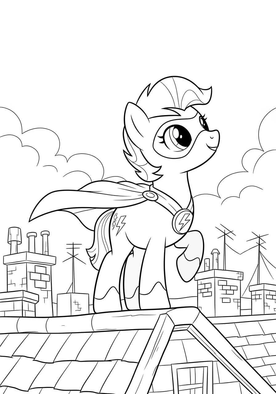 Pony als tapferer Superheld