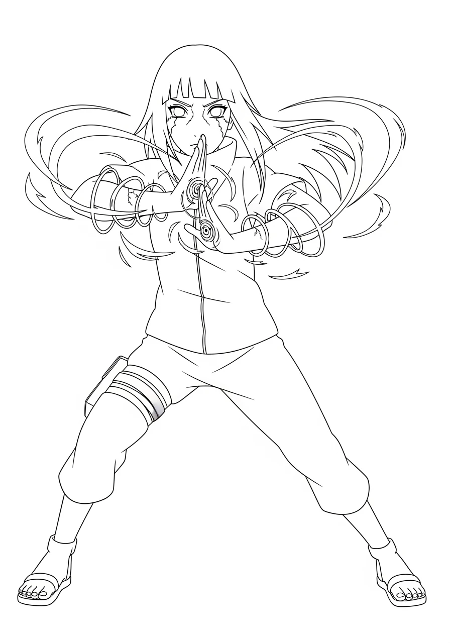 Hinata Hyuga beim Training