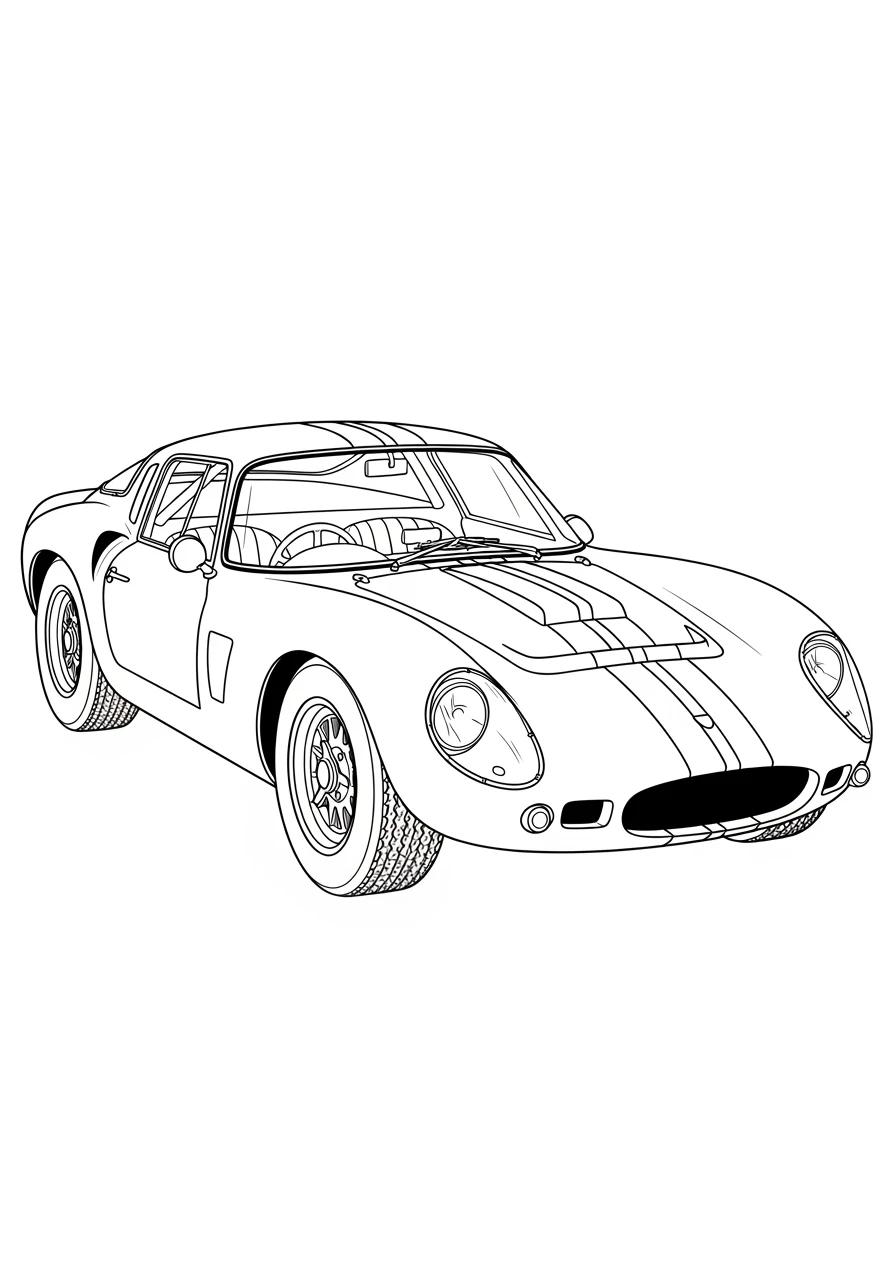 Klassischer 60er Jahre Sportwagen