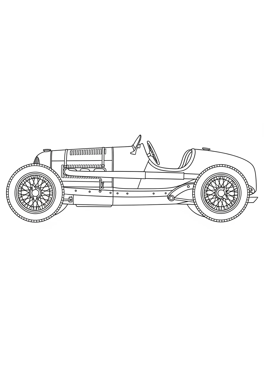Klassisches Rennauto der 1930er Jahre
