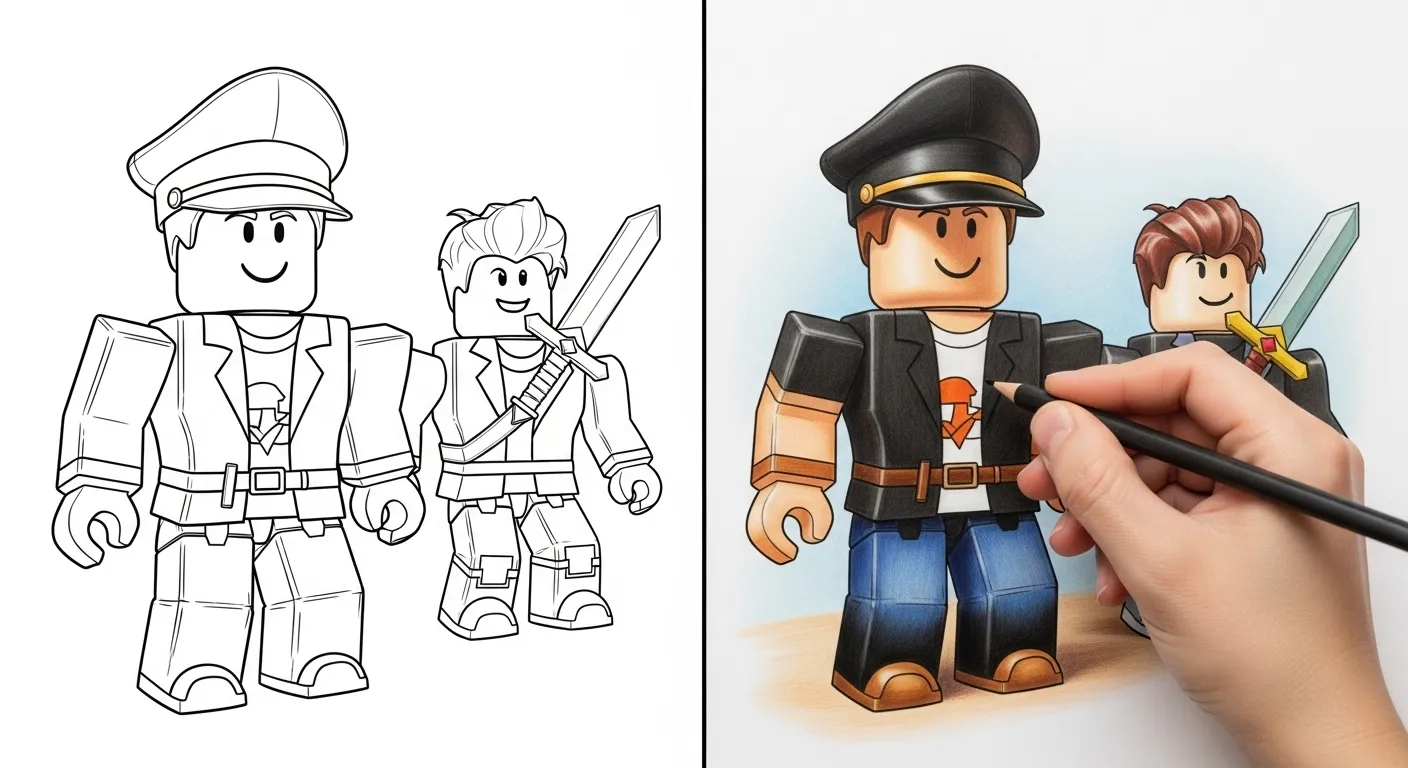 Roblox Ausmalbilder Beitragsbild