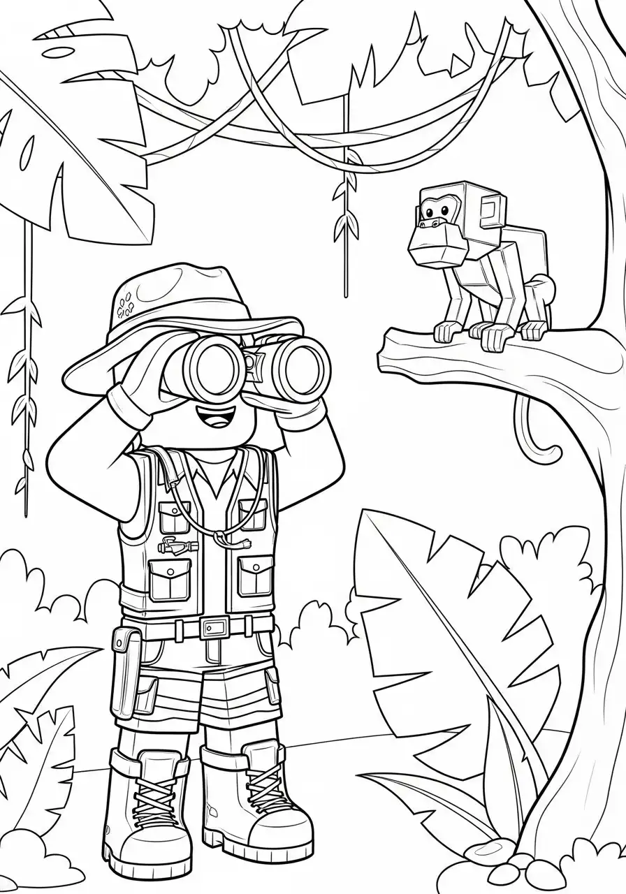 Roblox-Entdecker im Dschungel