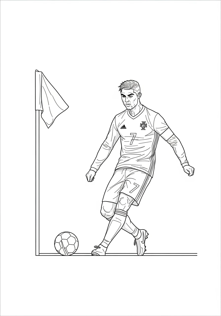 Cristiano Ronaldo an der Eckfahne