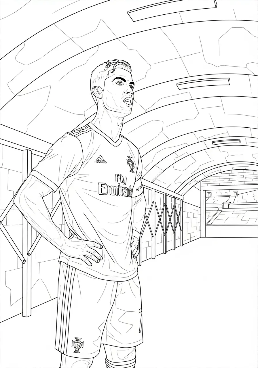 Ronaldo im Stadiontunnel