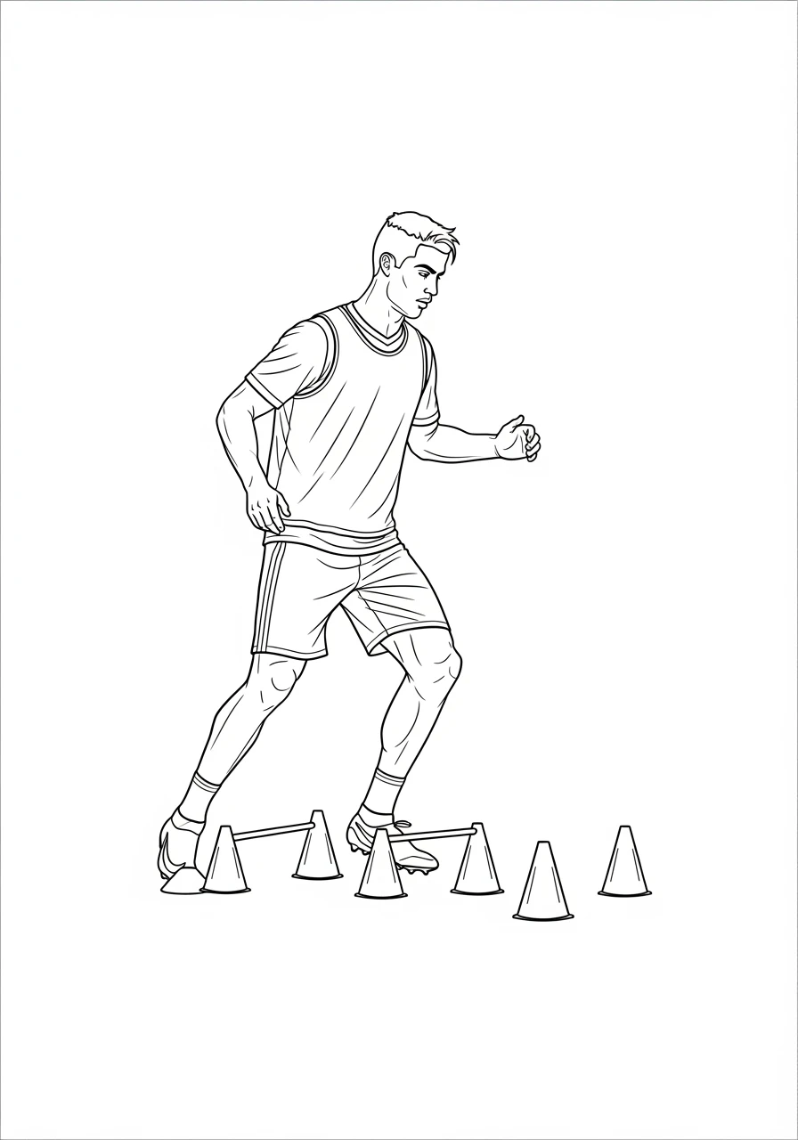 Ronaldo trainiert mit Hütchen