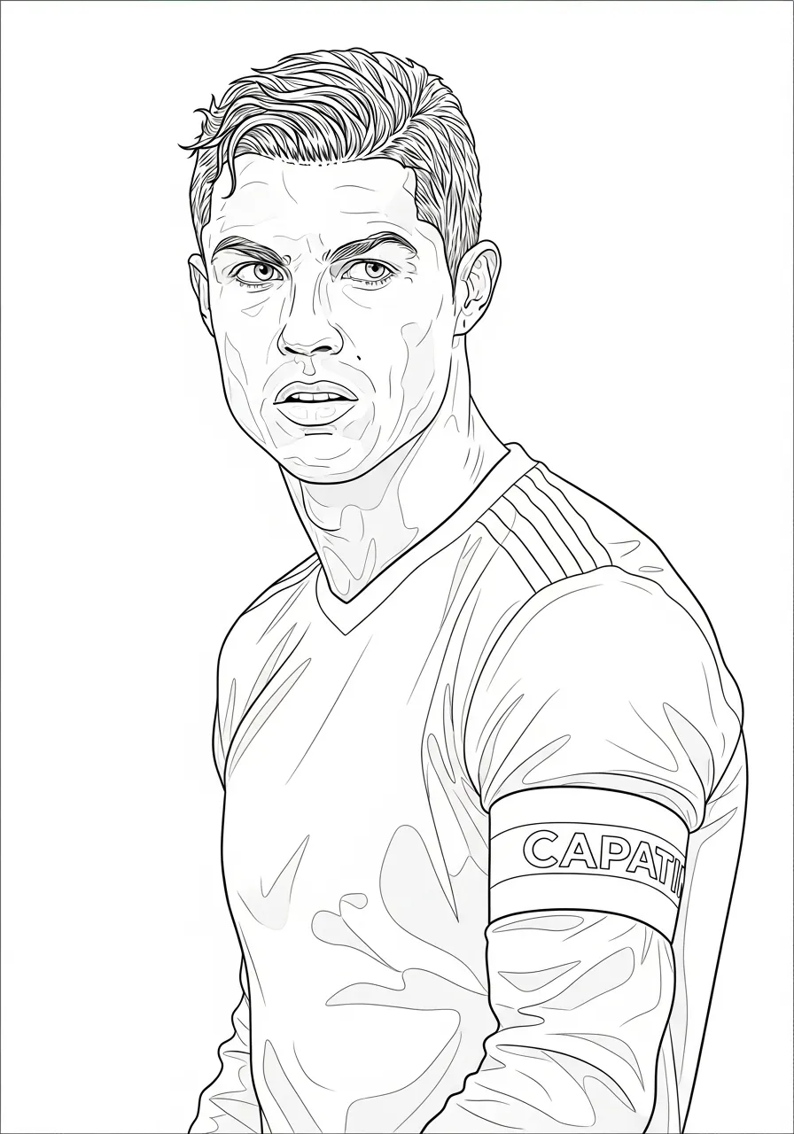 Starke Ronaldo Ausmalbilder