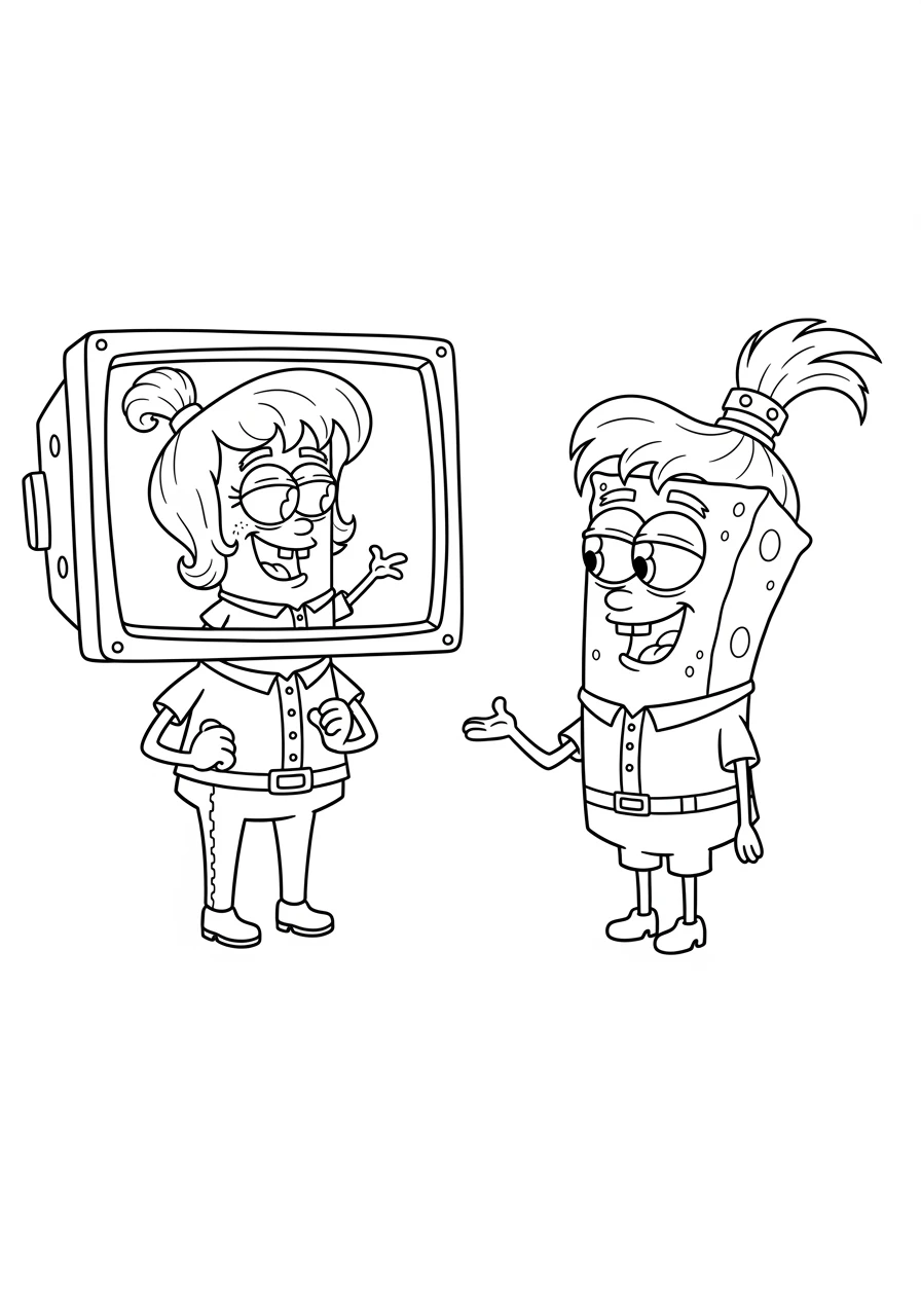 Plankton und Karen im Gespräch