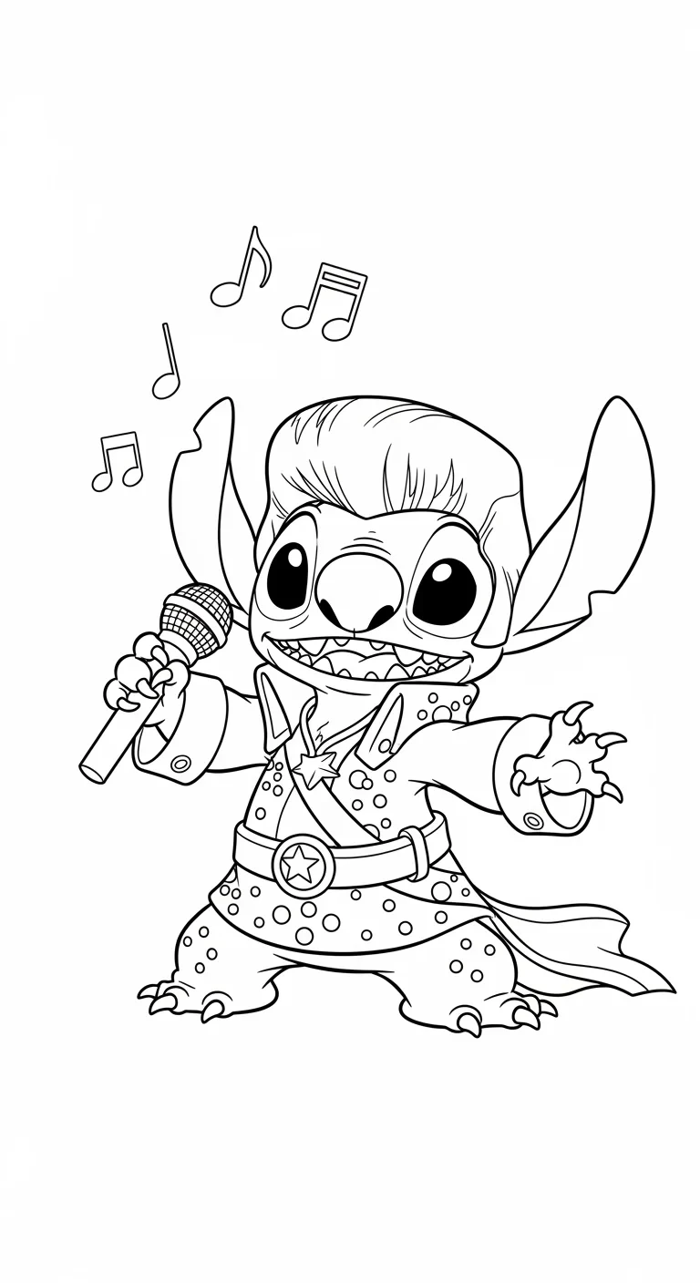 Stitch rockt als Elvis