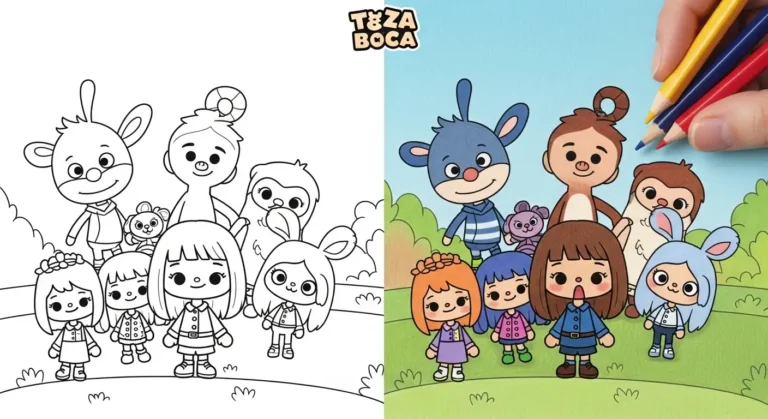 Toca Boca Ausmalbilder Ausmalbild