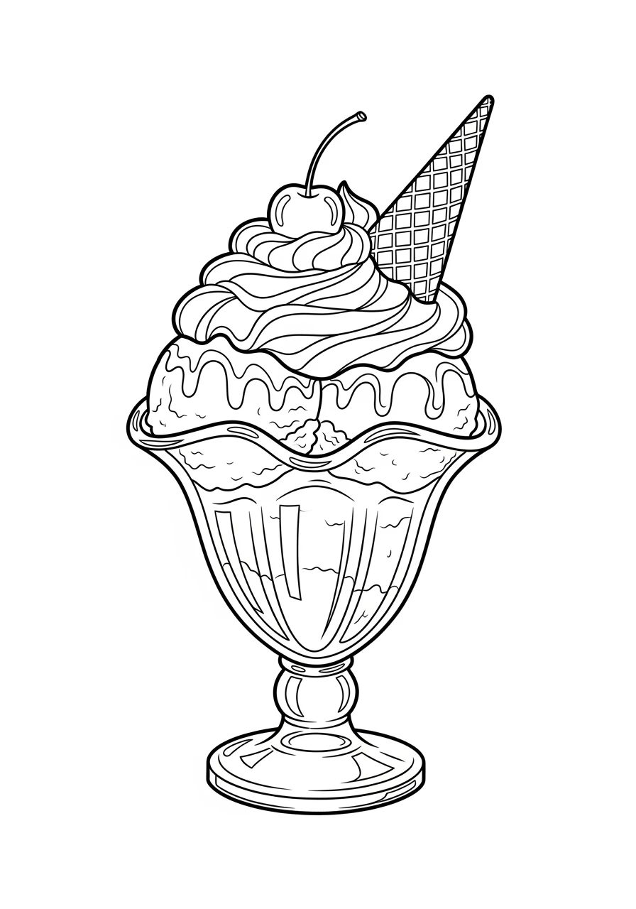 Sundae in a glass