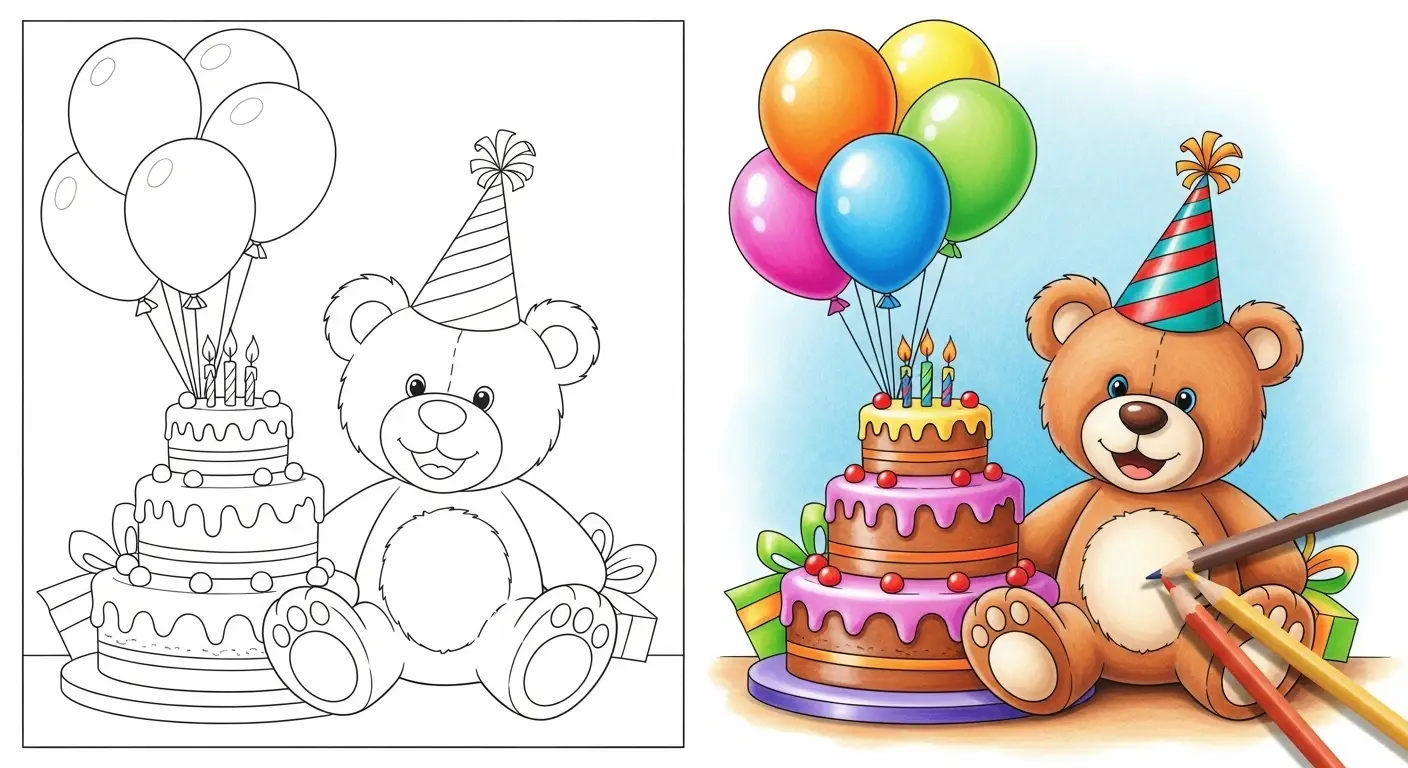 ausmalbild geburtstag Beitragsbild