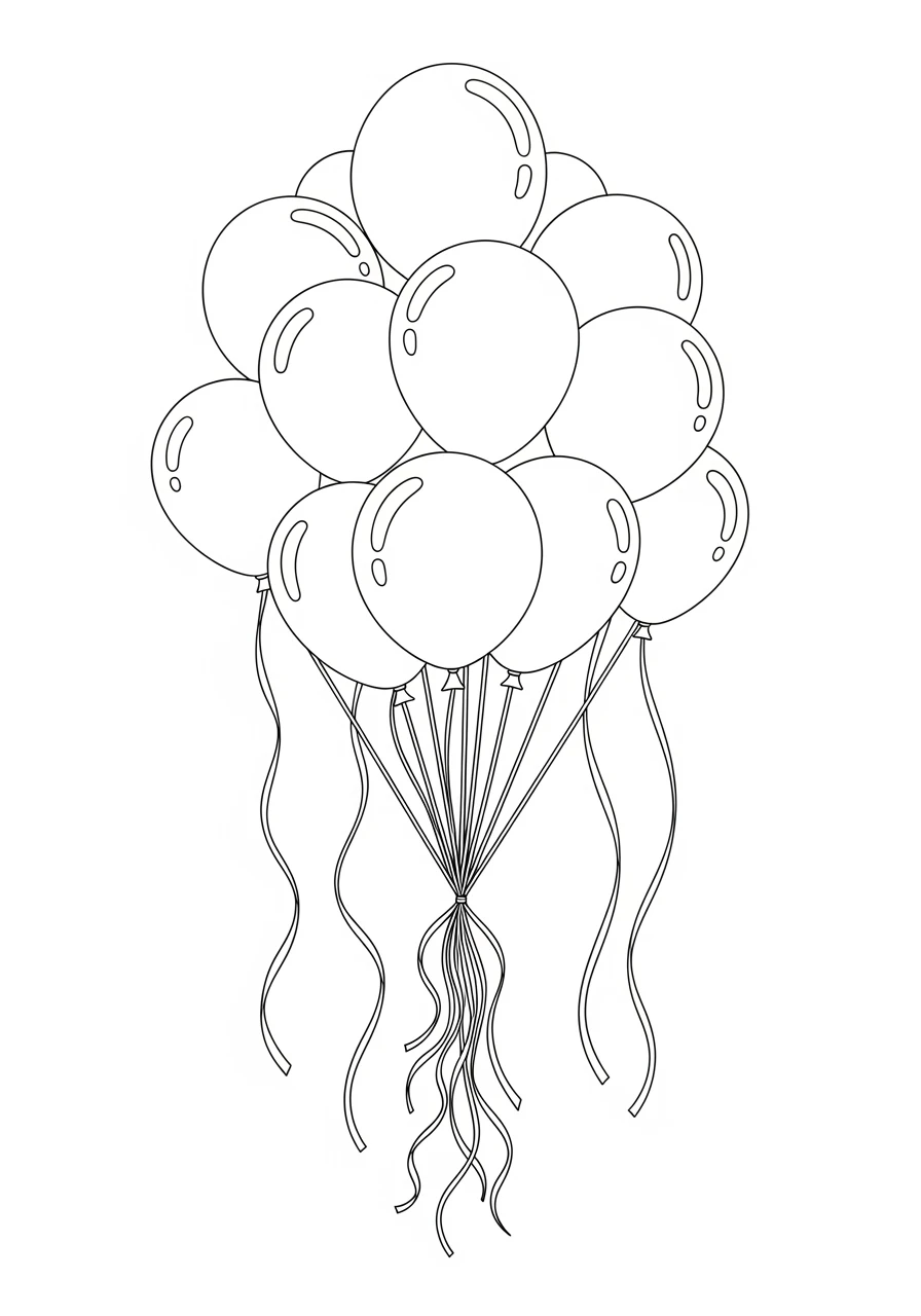 Luftballons für die Geburtstagsparty