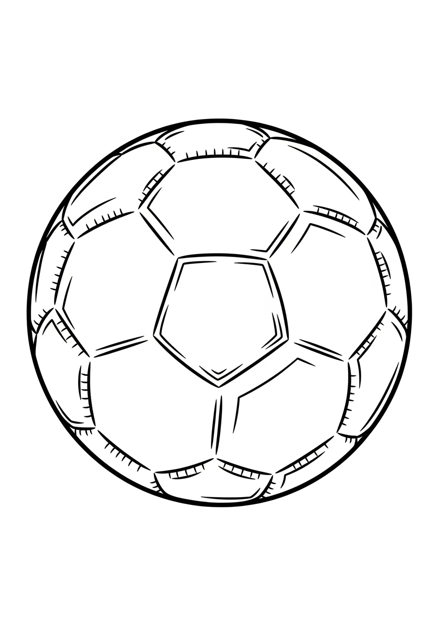 Klassischer Lederfußball