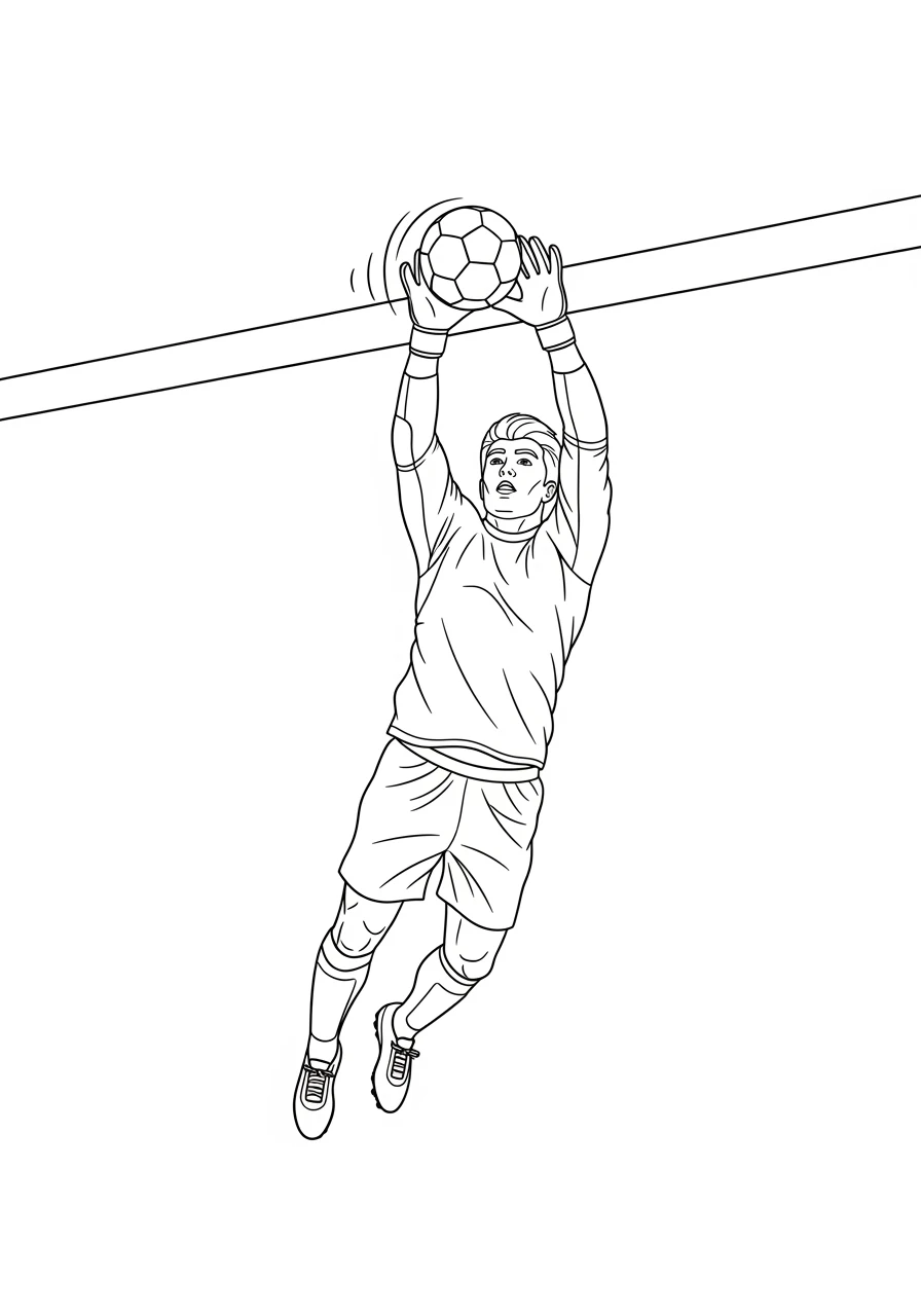 Torwart faustet den Ball