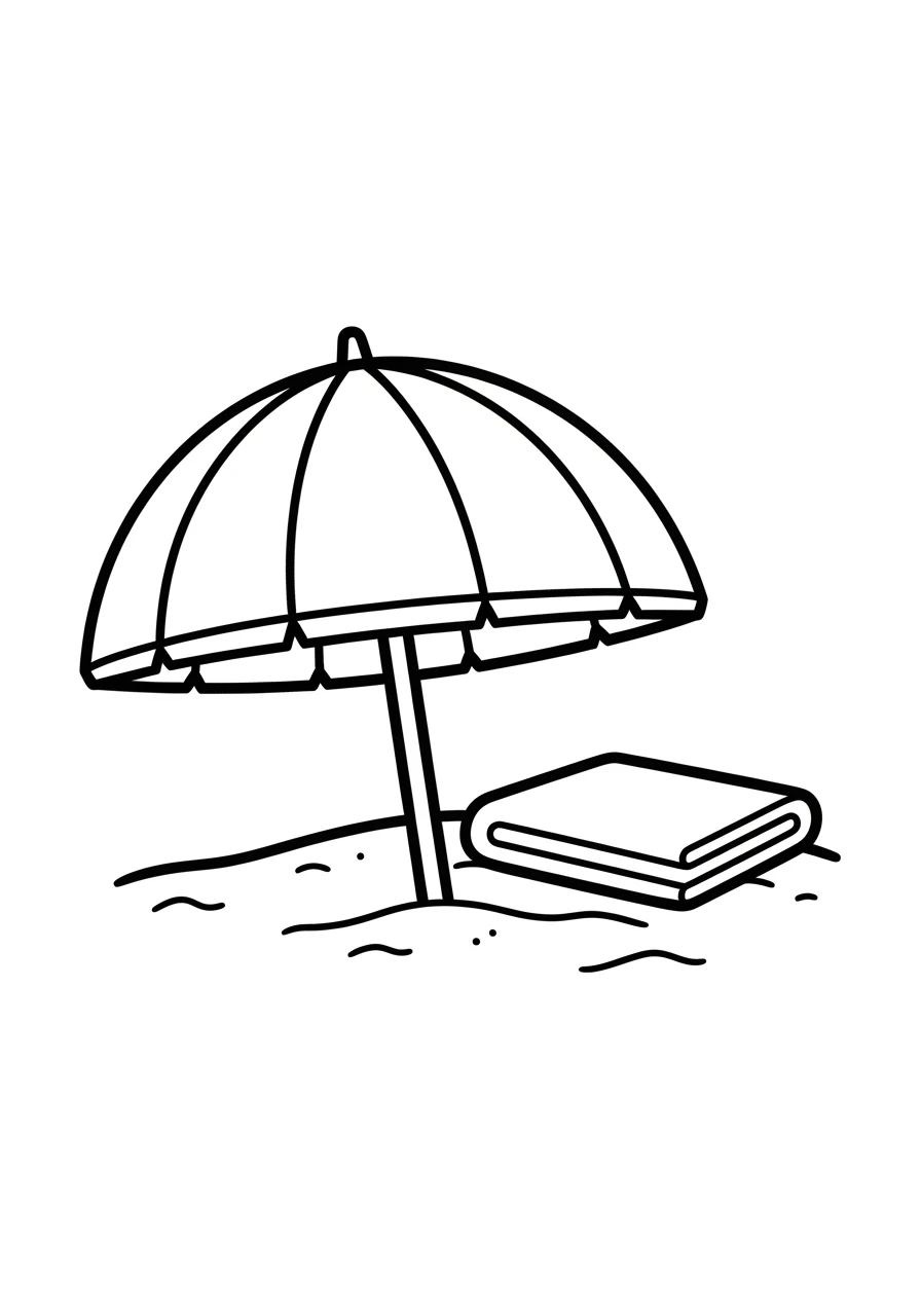 Sonnenschirm im Sand