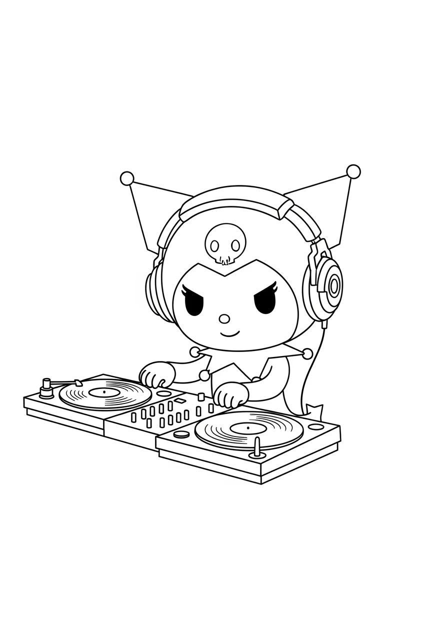 Kuromi am DJ-Pult