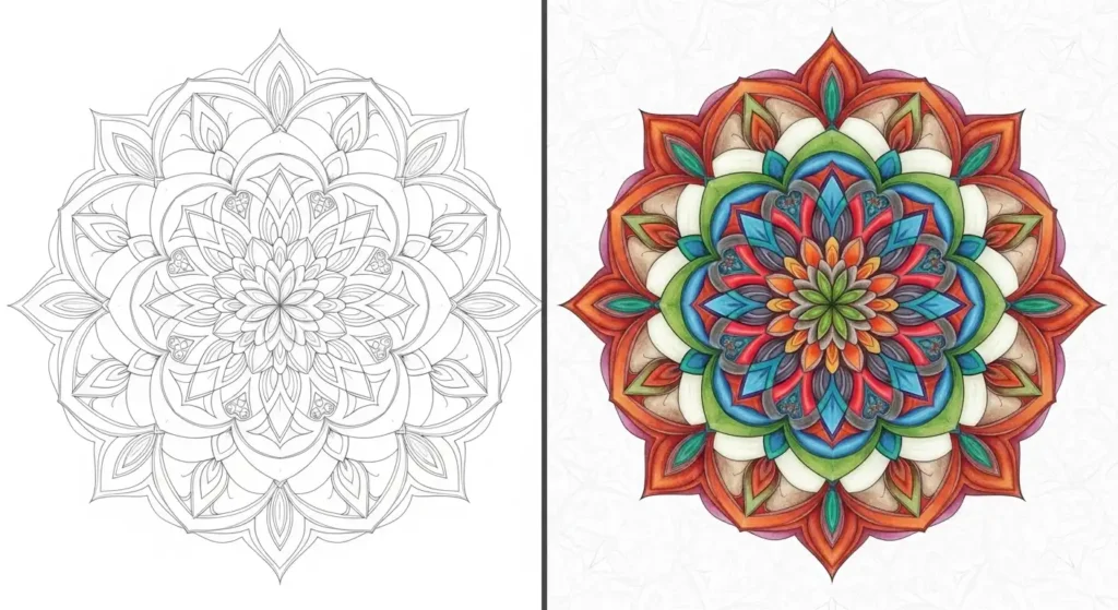 Mandala Ausmalbilder Ausmalbild