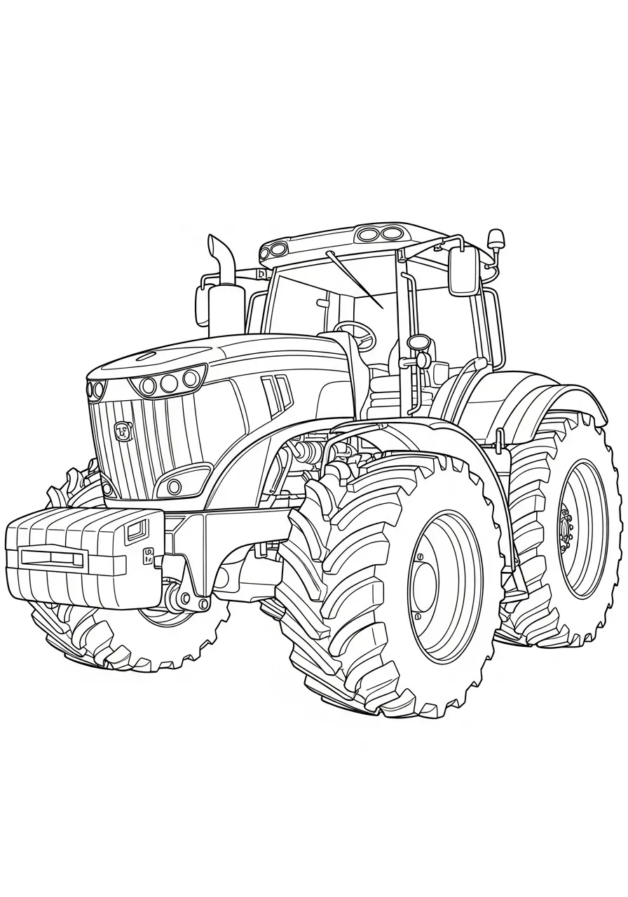 Traktor mit Doppelreifen