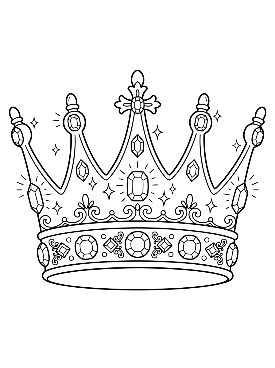 Einfache königliche Krone