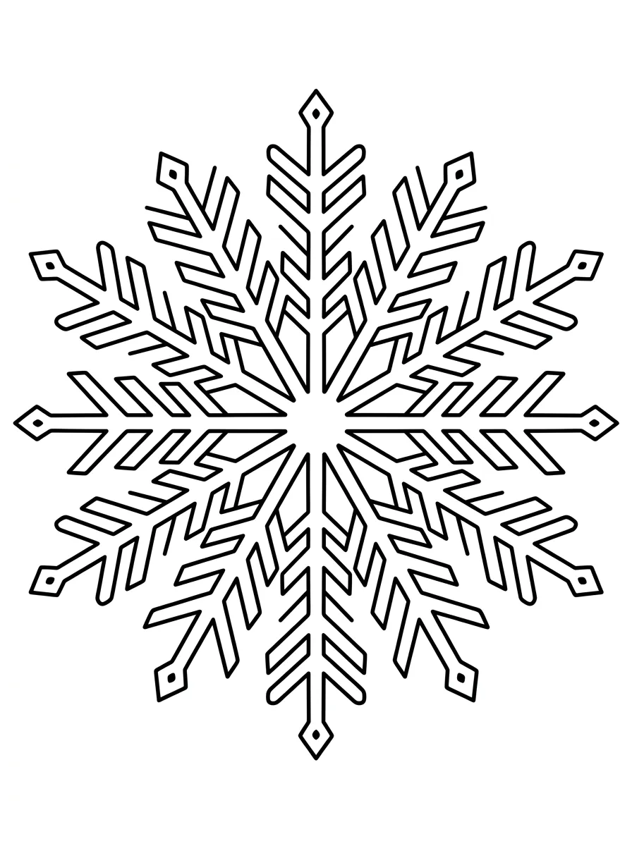 Einfache Schneeflocke