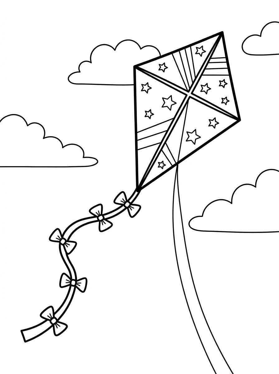 Einfacher fliegender Drache